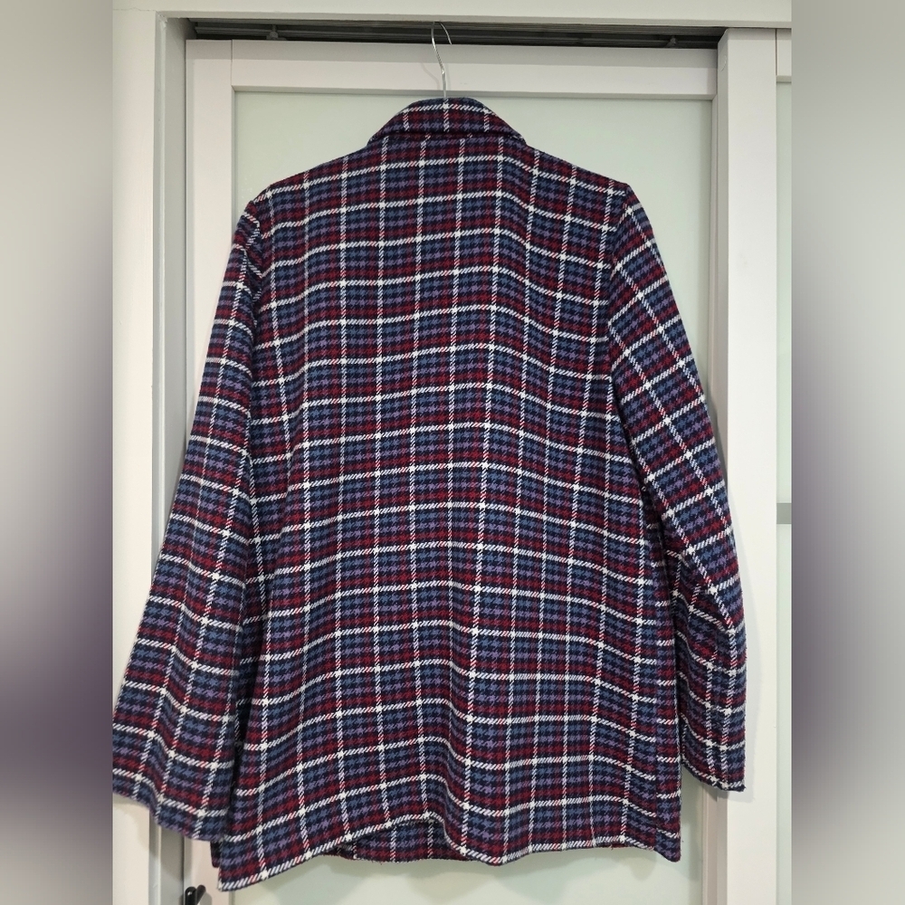 NWOT Monki Double Breasted Plaid Blazer Sz M - Picture 12 of 16